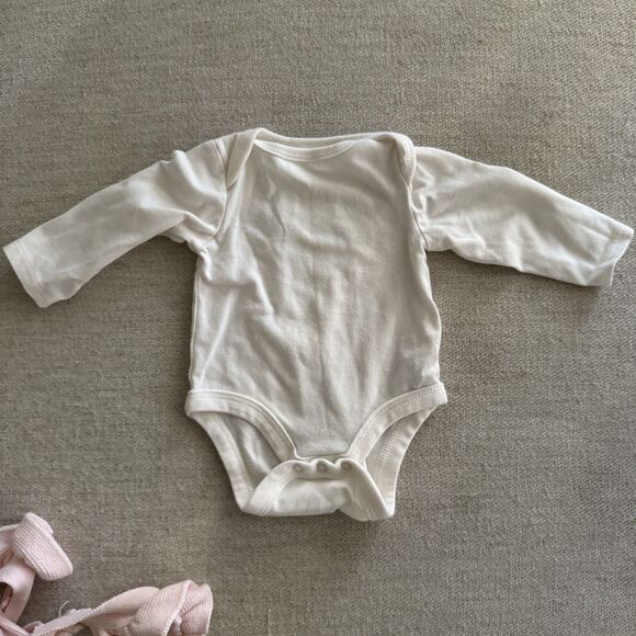 Cat & Jack Pink Overalls and Bodysuit Onesie - Picture 4 of 5